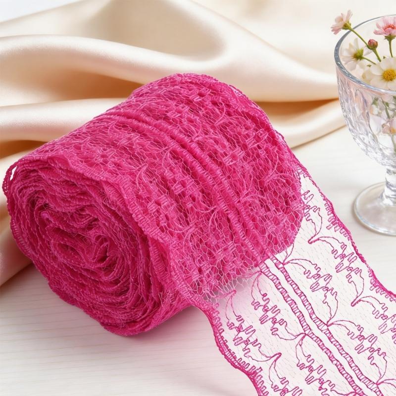 Water Soluble Lace 4cm Width Ideal For Clothing Sewing Craft Projects And Decorative Use Polyester Fabric