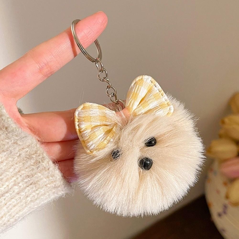 Cute Fluffy Pom Pom Cartoon Charm Soft Faux Fur Ball Bag Pendant Bag Charm