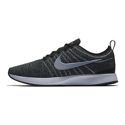 Dualtone Racer Casual Fabric Shock Absorption Non-Slip Wear-Resistant Breathable Low-Top Running Shoes Women Sneaker Black Silver AH0312-003