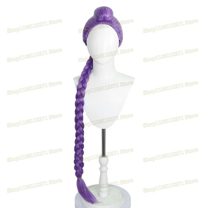 Kpop Demons Hunters Rumi Cosplay Kostyme Parykk Svart Lær Kampdrakt Voksen Kvinner Kåpe Bukser Belte Hansker Halloween Fest