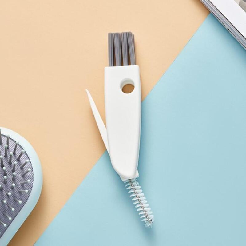 Kitchen Multipurpose Crevice Cleaning Brush 3-in-1 Multi-Brush Cup Brush Kitchen Multipurpose Crevice Cleaning Brush 3-in-1