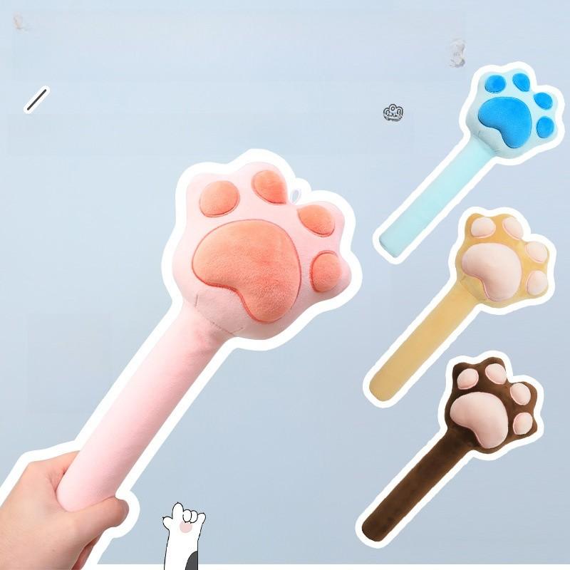 Cat Paw Massage Hammer Plush Toy For Relaxation And Stress Relief