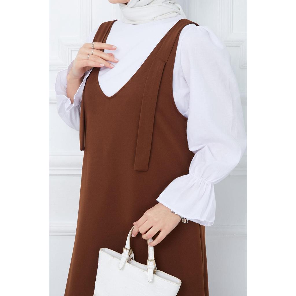 Rochie Gilet Tricotat Nehir Negru HM2389