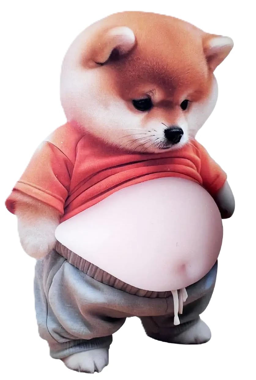 

Shiba Inu Squishy Belly Sticker Puffy and Cute Squeeze Toy for Stress Chubby Dog Relaxing Novelty 10cm - Soft, 3D, Smartphones, Relief, Sticker, Item,