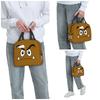 Cartoon Game Brown Goomba Face Insulated Lunch Bag for Women Office Cooler Thermal Food Box Tote Leakproof Lunch Boxes Container