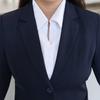 **Deep Gray Plus Size Women's Suit Jacket: Spring/Autumn Professional Formal Wear Set**