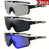 3 Pairs of Large Frame Fashionable Glasses Unisex Party Shooting Props Perfect Accessories
