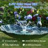 3.5W Monocrystalline Glass Layer Solar Fountain Pump with LED Color Lights for Outdoor and Garden Decoration,Light Blue Purple