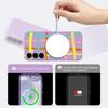 Grid Seaside Whale Print Case For Samsung Galaxy S26 Ultra S25 FE S24 S23 S22 Plus S21 FE Built-in Metal Plate Magnetic Silicone Cover