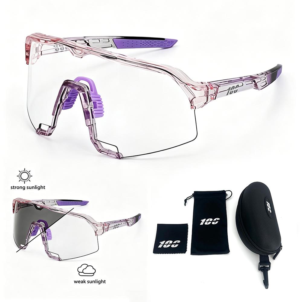 Fahrrad Photochrome Sonnenbrille UV400 HD Linse MTB Radsportbrille Für Männer Outdoor Sport Winddicht Damen Rennrad Brille
