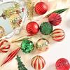 Creative Hand-Painted Irregular Shape Christmas Ball Set for Tree Decorations