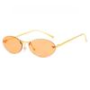 Cat Eye Sun Glasses Female Outdoor Shopping Shades Rimless Driving Eyewear Glasses Retro Oval Sun Glasses Shades UV400