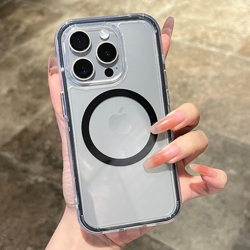 Clear Magnetic Silicone Phone Case For For Iphone 1 14 13 12 11 16 Pro Max 16Pro 14 1 16 Plus Protector Shockproof Cover