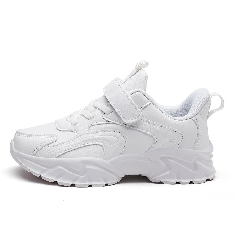 Boys shoes sports shoes autumn new mesh shoes soft sole children middle and older children boys mesh white shoes students