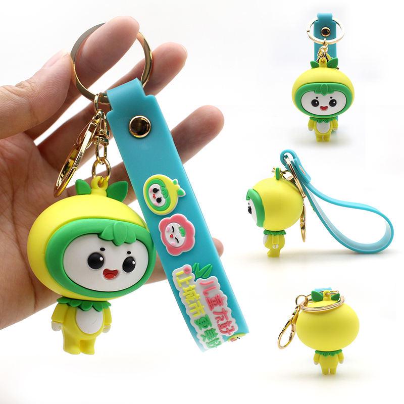 3D Cartoon Soft PVC Silicone Keyring Standard