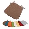 Modern Style Solid Color Cotton Linen Chair Cushion with Ties for Dining Chairs Kitchen Dining Chair Pad Cojines Decorativos
