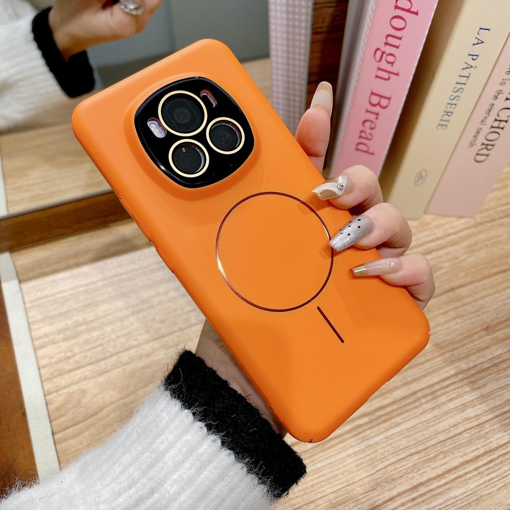 Ultra-thin Luanjin Matte Oil Injection Skin Feel Suitable for Honor Magic6pro Fine Ring Magnetic Mobile Phone Case 100 Lens Film