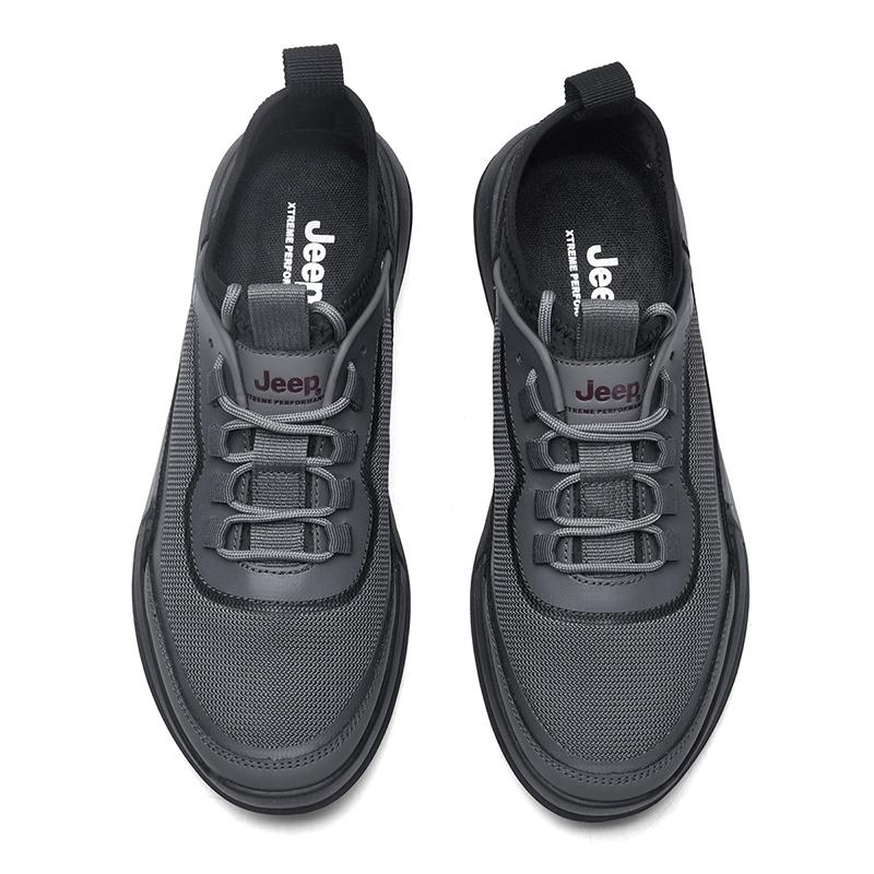 Jeep Urban Casual Series Comfortable Versatile Low-Top Lifestyle Shoes Unisex Sneaker Gray P420912004-1