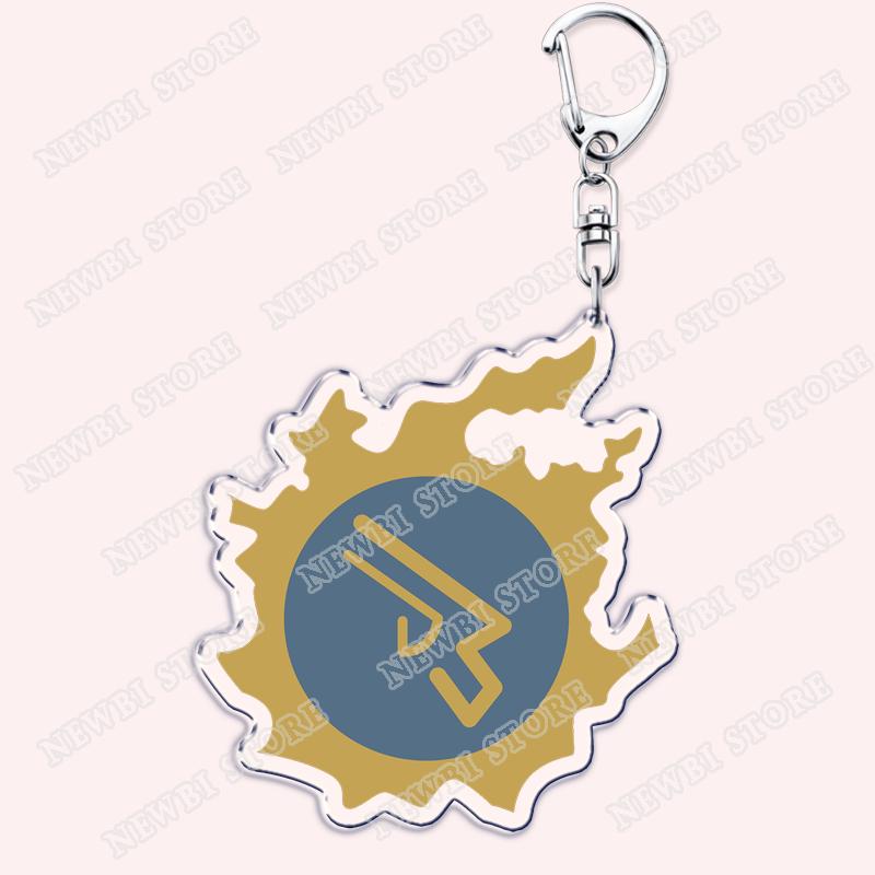 Hot Game Keychains for Accessories Bag FFXIV Samurai Red Black Mage Summoner Gunbreaker Dancer Keyrings Machinist Fans Gifts