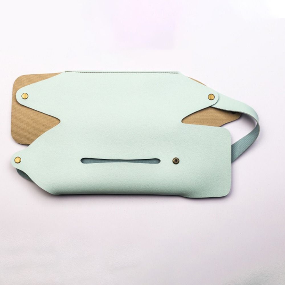 PU Leather Leather Car Headrest Tissue Holder Foldable Car Tissue Box Cover  Vehicle Decoration