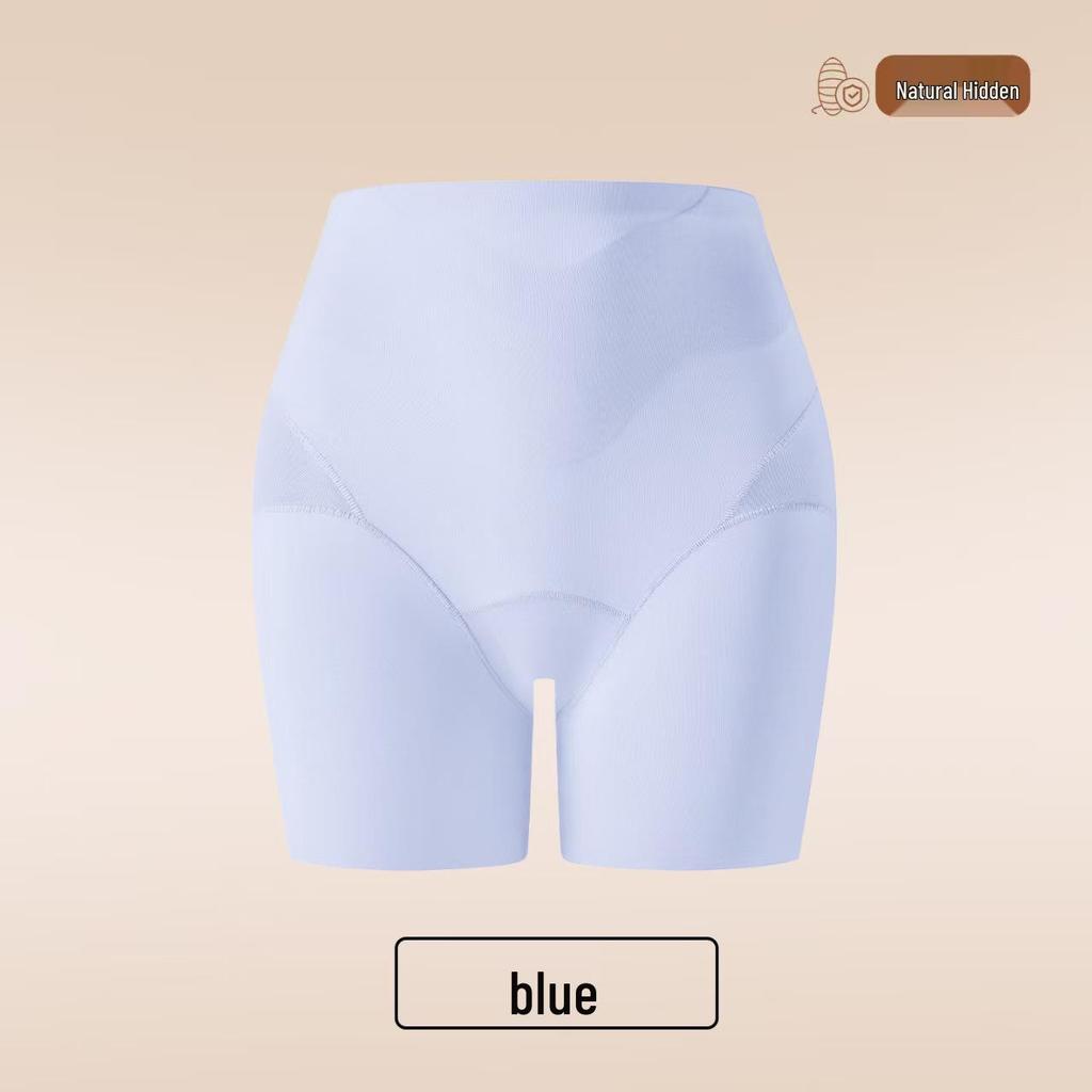 Women's Seamless Ice Silk Safety Shorts - Foundation Color, Invisible, Anti-Exposure, Wear Without Underwear, 3-in-1 Base Layer.