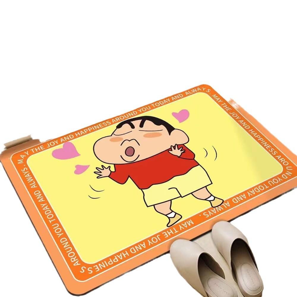 Crayon Small New Bathroom Floor Mat Bathroom Door Suction Quick Drying Mat Cartoon Diatom Mud Dirty and Non-slip Door Mat