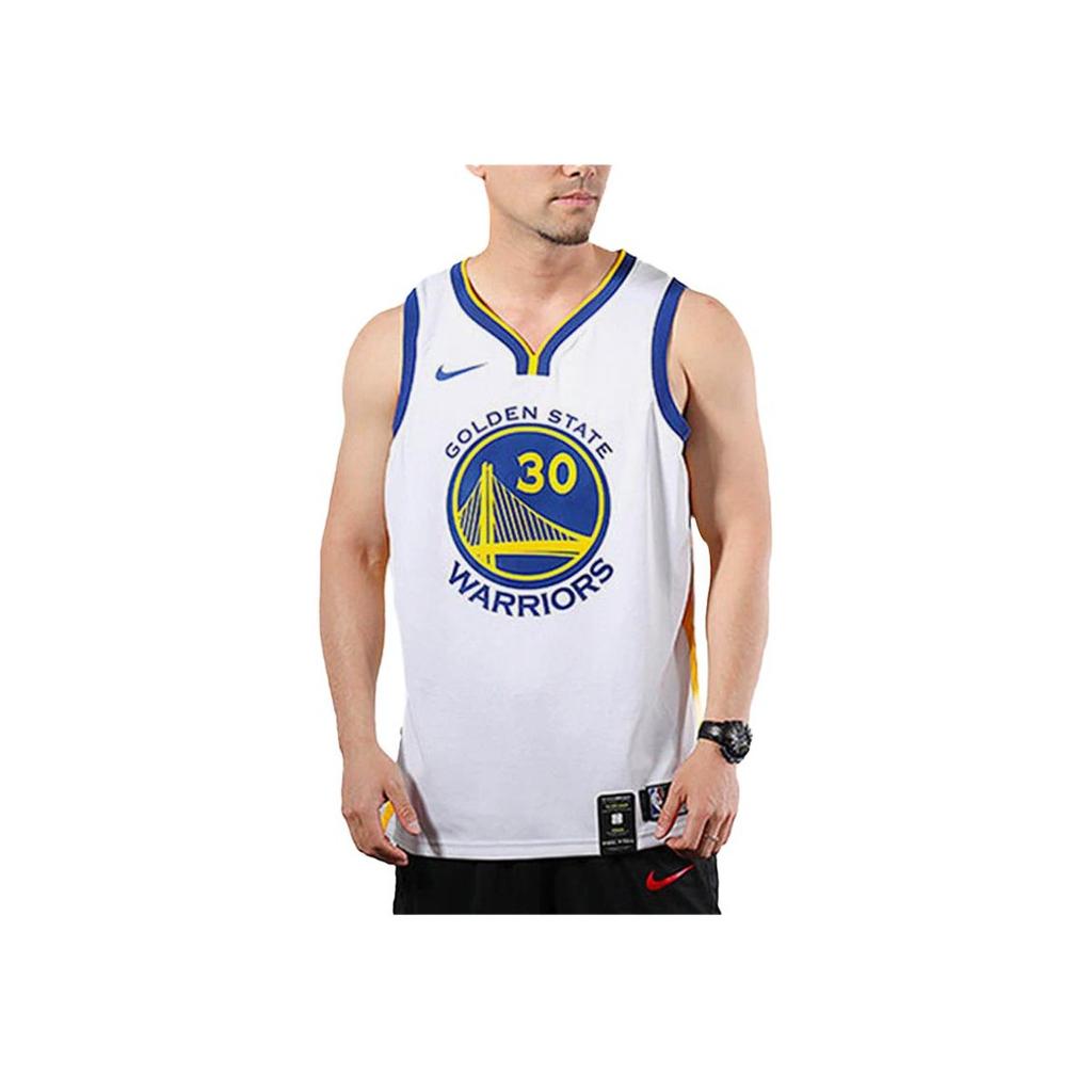 Nike Nba Connected Jersey Breathable Sleeveless Basketball Vest Men Jersey White 864417-102