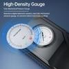 Tire Inflator Portable Air Compressor, Cordless Car Tire Pump with Mechanical Pressure Gauge, Rechargeable Air Pump for