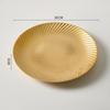 INS Nordic Gold-Toned Candy Snack Tray, Creative Serving Plate for Living Room Dining Table Decor