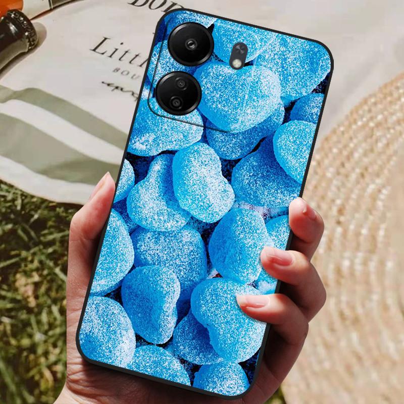Für Xiaomi Poco C65 Hülle PocoC65 Luxus Bemaltes Telefon Silikon Rückseite Für Xiaomi Poco C65 Hüllen C 65 Schutzhülle Capas