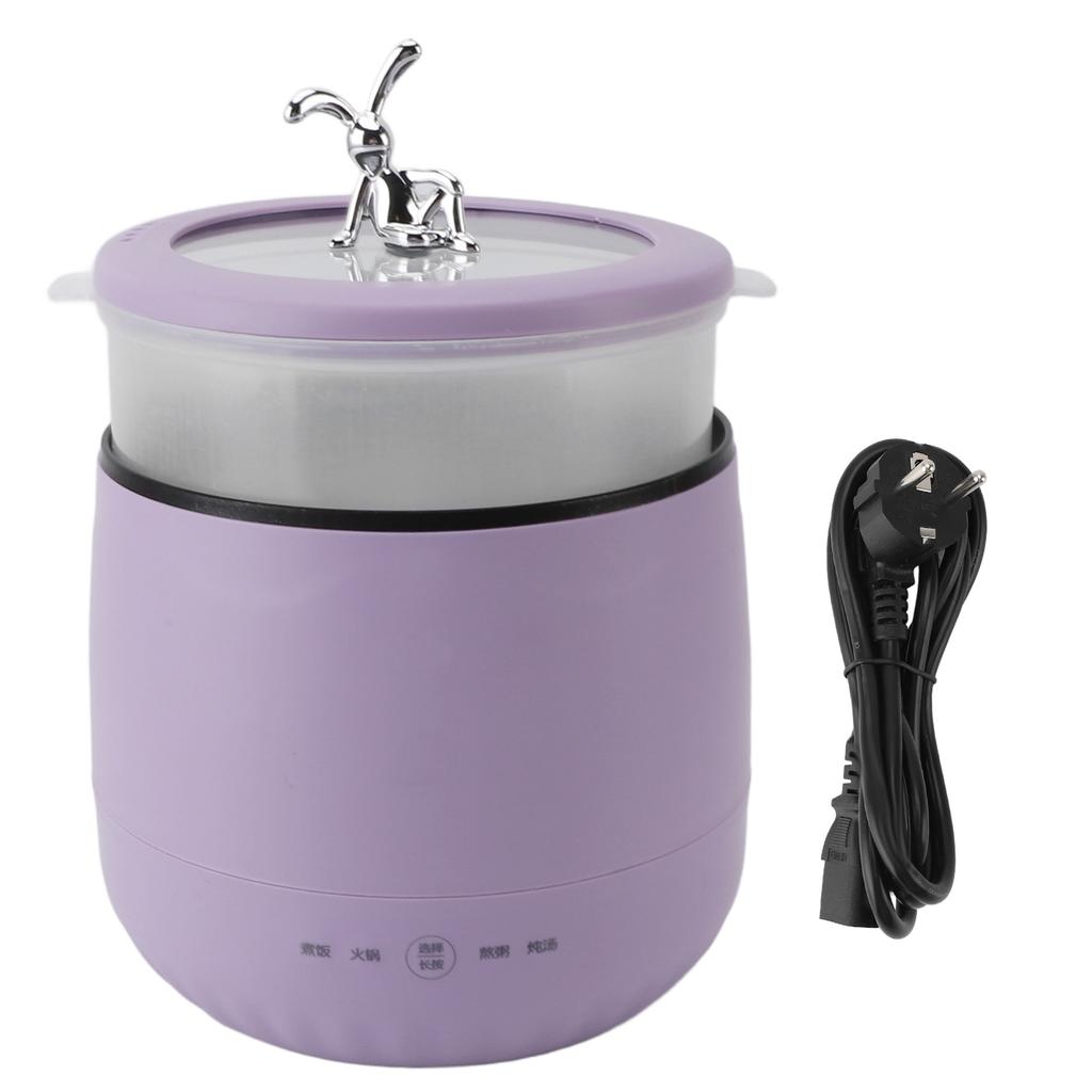 Elektrický mini vařič 1,8L 450W Rychlé vaření Mini rýžovar do koleje, kanceláře, na cesty