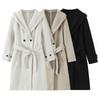 Za Autumn and Winter New Arrivals Women's Clothing Zr European and American Style Fashionable Long-Sleeved Soft Hooded Coat 3046273