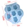 1 szt. 6 otworów 3D sowa silikonowa forma robienie ciasta taca na lód forma na czekoladki forma do fondant ciasto dekorowanie narzędzia akcesoria kuchenne