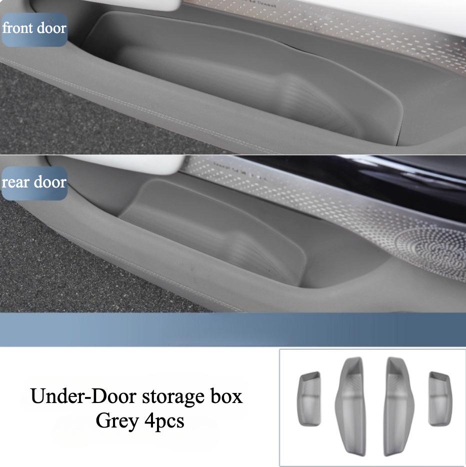 For Zeekr 7X 2024 2025 Car Door Storage Box Door Side Slot Storage Protection Pad Storage Box Interior Upgrade Parts