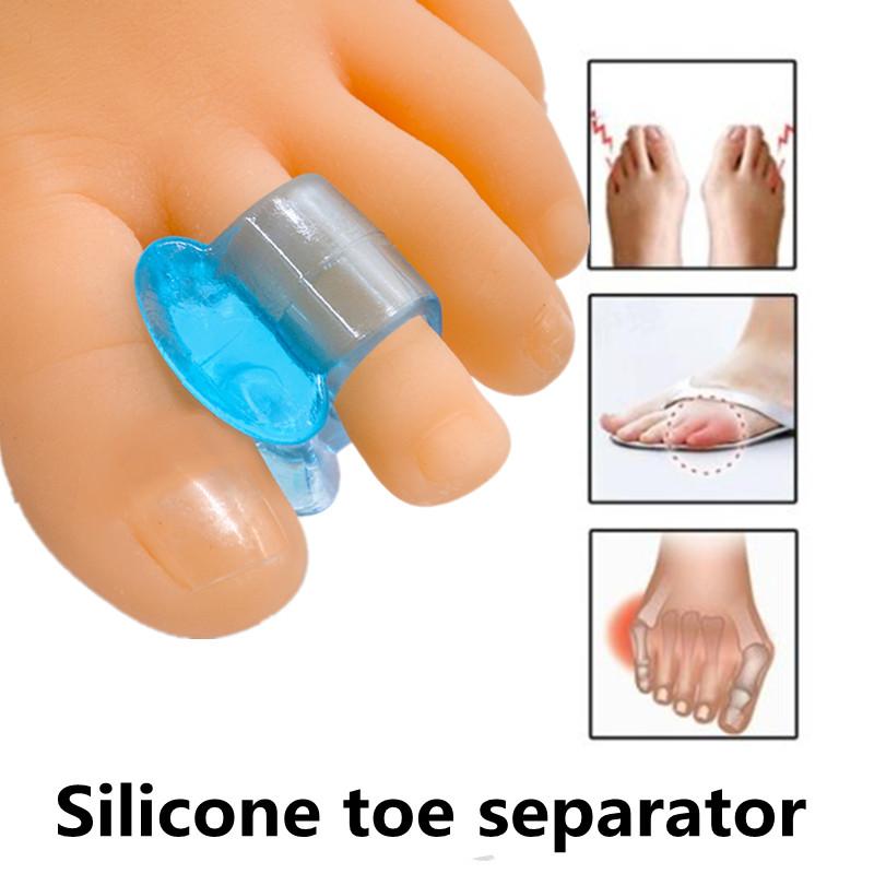 

1 пара, 2 цвета, силиконовый уход, пеший туризм, открытый, бытовой, синий, удобный мягкий разделитель для пальцев ног