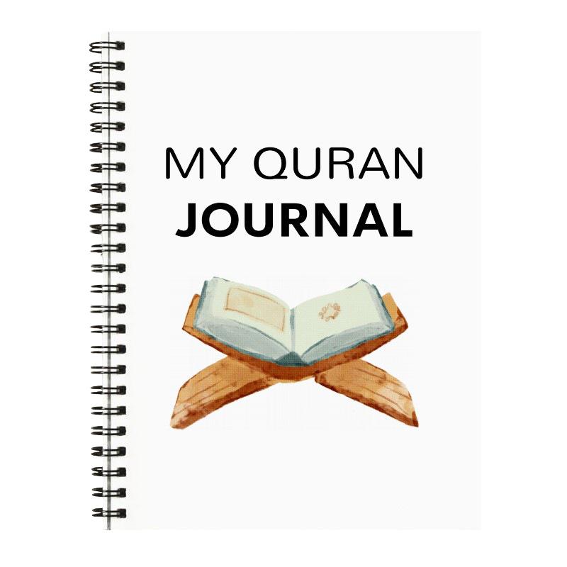 Quran Journal Planner With Inspirational Quotes & Prayer Lists Spiral-Bound Notebook For Beginners Perfect For Ramadan & Eid
