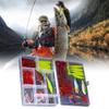 Professional 51Pcs Fishing Tackle Set Baits Artificial Lures with Hook For Various Water Conditions Multicolor