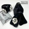 Camellia Warm Earmuffs Collar Shawl Neck Warmer Plush Fur Scarf New Ear Cover  Women