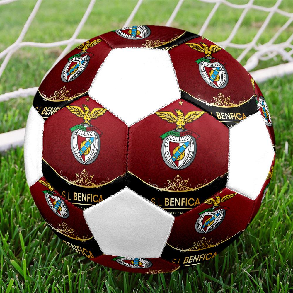 1PC As Águias Logo Size 5 Soccer Ball PrahaIndoor Soccer Ball Colorful All Ages Machine Stitched PVC Competition Ready Durable High-Bounce