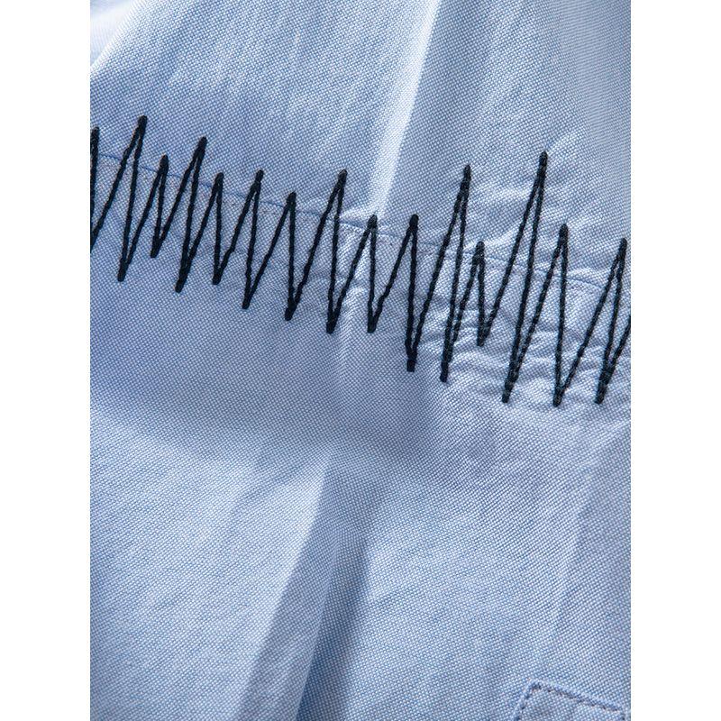Men's Shirt 2024 New Vintage Striped Pure Cotton Long-Sleeve Trendy Cool Loose Casual Versatile Shirt Fashion
