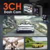 3 kamera Auto DVR 1080P Dash Cam Innenraum Kabine Mini Fahrzeug Drei Weg Kanal DVRs Recorder Video Registrator Dashcam Camcorder