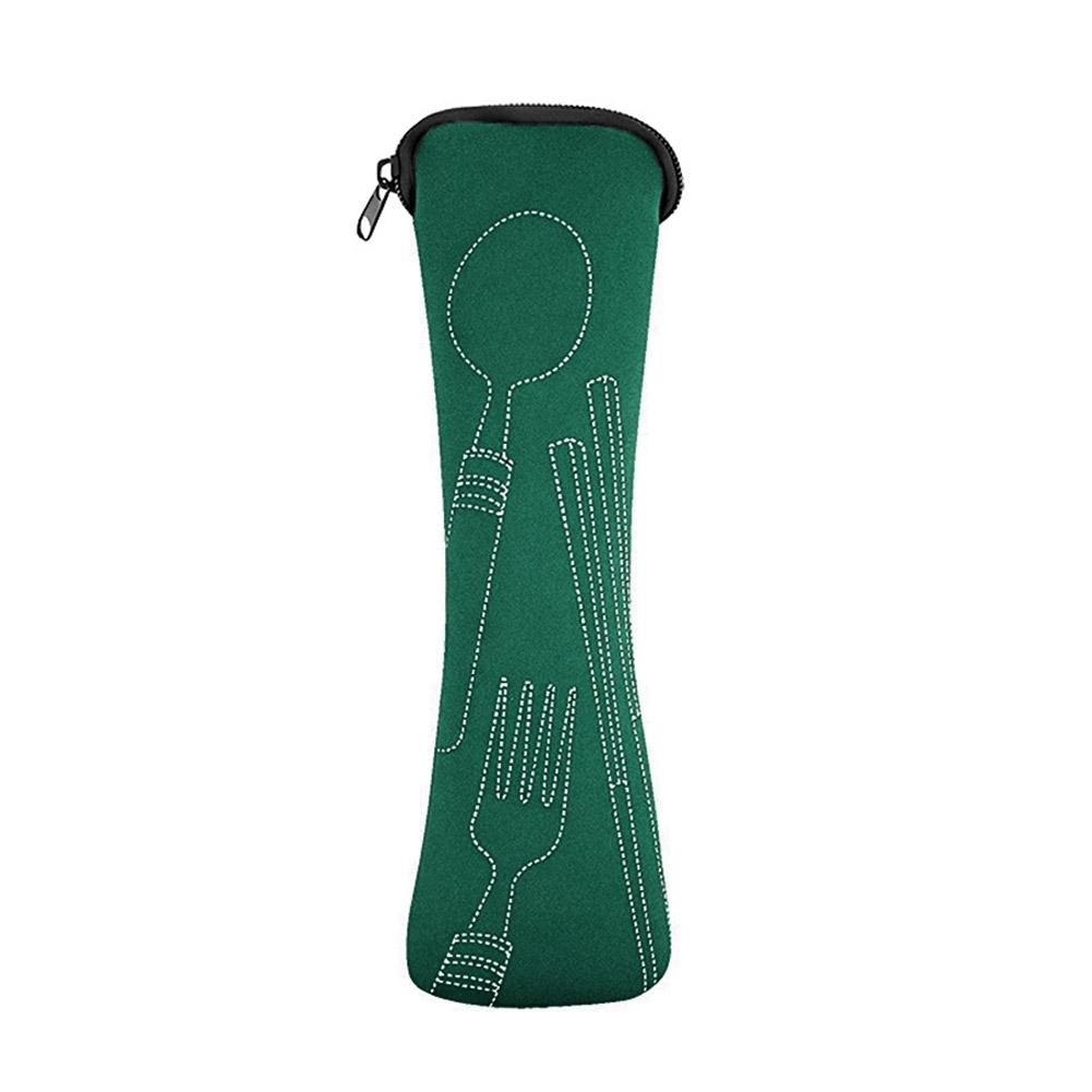 

Portable Stainless Steel Cutlery Storage Bag Portable Chopstick Cloth Bag Travel/School/Work/Outdoor Picnic Storage