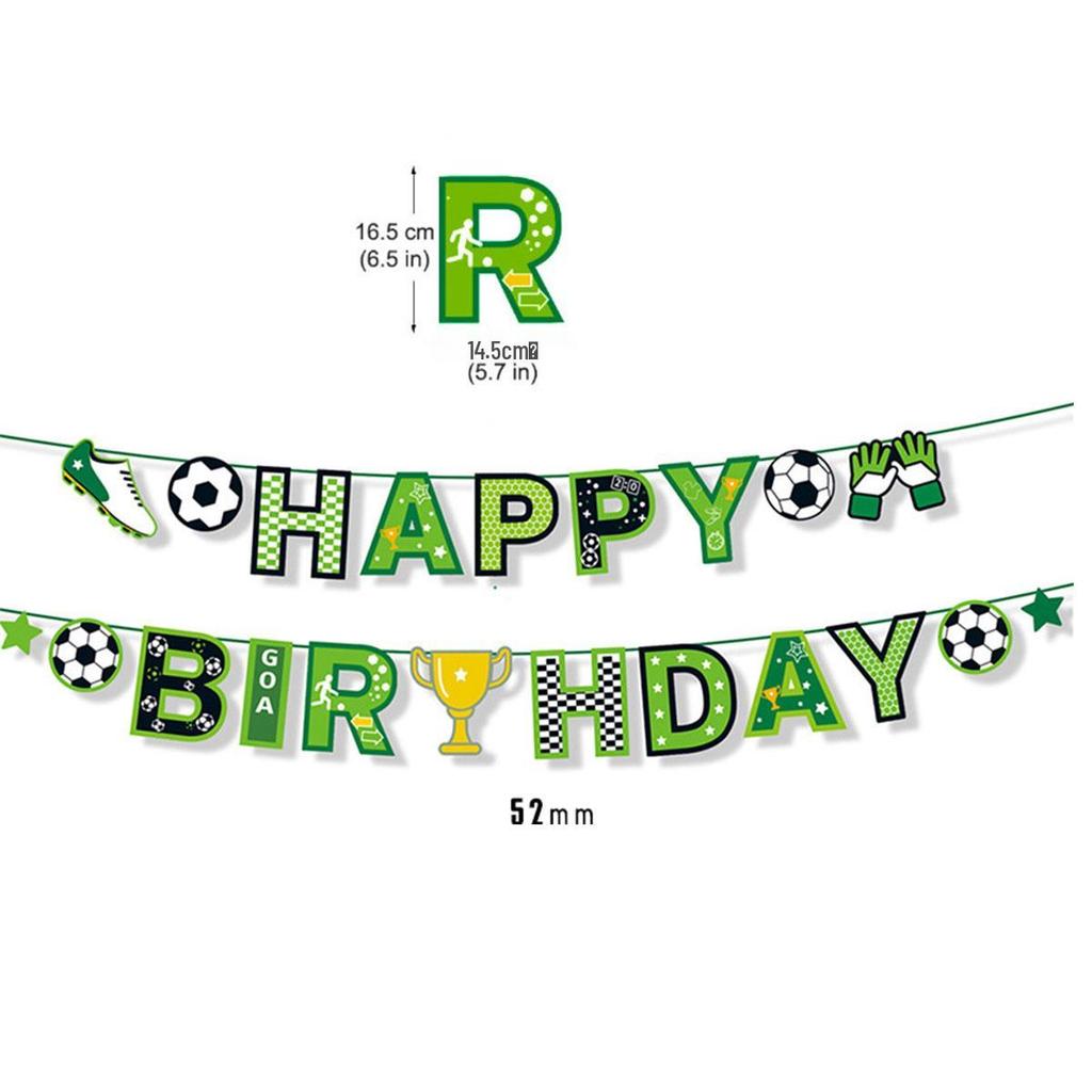 World Cup Football Birthday Party Bunting Decoration