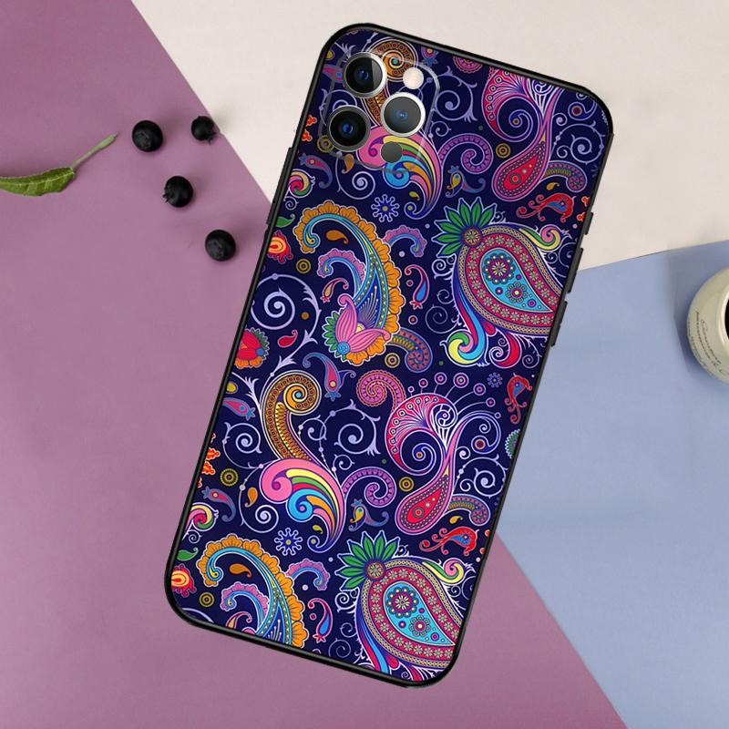 Paisley Pattern Phone Case For iPhone 17 16 15 14 11 12 13 Pro Max Plus 12 13 mini 16e 17 Air Bumper Cover