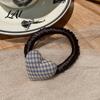 Ponytail Holder High Elasticity Hair Rope Plaid Heart Decor Tie School Uniform Elastic Pleated Tie Band No Scalp Strangling Accessories for