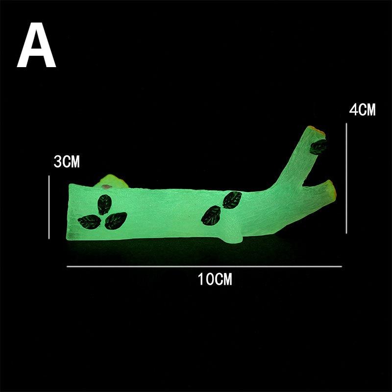 10PCS Luminous Tree Elves Mononoke Micro Landscape Figure Ornament Glowing Miniature Gardening Potted Decor