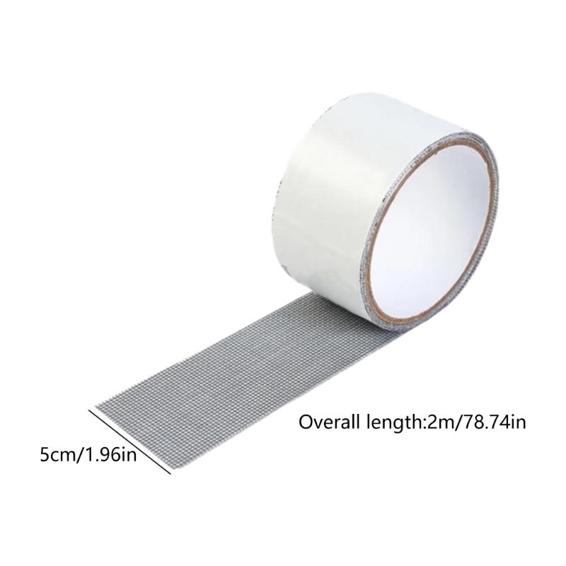 Window Screen Repair Tape,Strong Adhesive Mesh Patches Tape 6 Rolls Window Screen Repair Kits for Window or Door