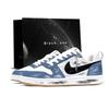 Nike Court Borough Cerulean Edge Abrasion Resistant Lightweight Wear Resistant And Lightweight Low Top Skateboard Shoes 844881-100(Team93--SBOX )