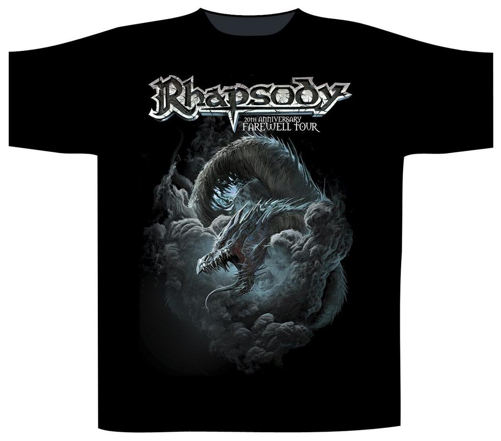 Rhapsody Blue Dragon Shirt S-4XL Power Metal T-Shirt T-Shirt