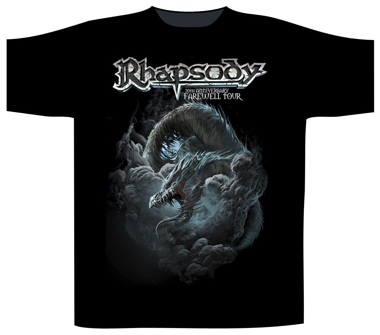 Rhapsody Blue Dragon Shirt S-XXL Power Metal Tshirt Official T-Shirt S